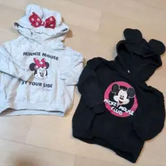 ミッキーミニー　パーカー　110　90　セット　トレーナー