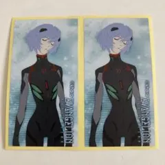 エヴァンゲリオン　ステッカー　シール　2枚セット　綾波レイ　エヴァ展