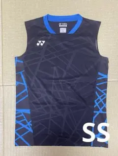 ヨネックス ノースリーブ ゲームシャツ SS 黒/青