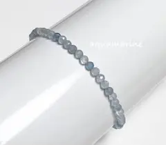 天然石ブレスレット◆アクアマリン◆ハンドメイド　17cm