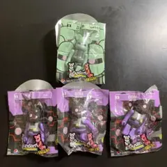ガンダム　ベアブリック ストラップ　4体セット