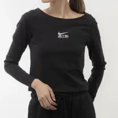 NIKE AIR クロップド丈 長袖T ブラック