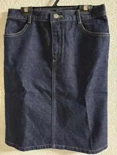 VERT DENIM ダークデニム タイトスカート　Ｌサイズのサムネイル
