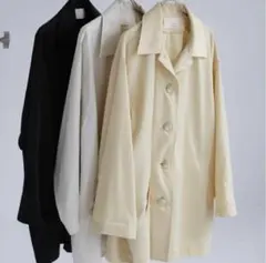 aere vintage satin coat 38 ホワイトのサムネイル
