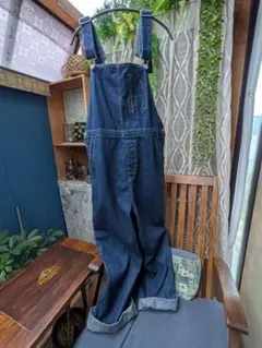【みなとのてんらんかい】ダークブルー サロペット レディース