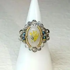 No.3935 ビーズリングハンドメイド(14～16号)