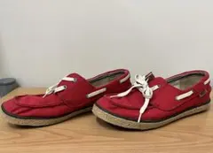 【★vans★】コレからの時期に！赤いキャンバス スリッポン