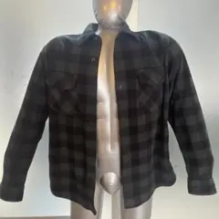 チェック柄シャツジャケット XL