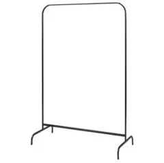 2個セット！新品！軽くてシンプル！【 IKEA】 ハンガーラック ブラック 黒のサムネイル