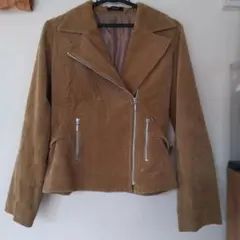 COMME CA ISM コーデュロイ ライダースジャケット