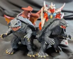 平成ガメラ＆ギャオス＆イリス（バンダイ）ムービーモンスターシリーズ４体