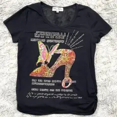 【Klin Klin CREAZIONI 】レディース 半袖Tシャツ ブラック