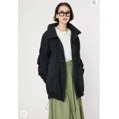 ロデオクラウンズ　スタンドネックモッズコート　ブラック