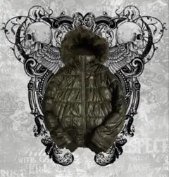 y2k archive ファー ダウンジャケット 平成 お兄系 光沢 SWAG