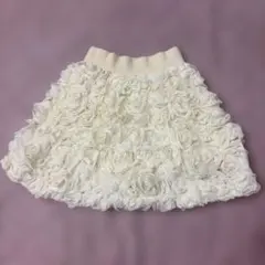 Lily Brown フラワー装飾フレアスカート サイズ0