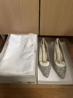 Jimmy Choo シルバー ハイヒール 35ハーフ