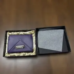 紫の三つ折り財布　ミッキー　ディズニー