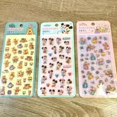 m*a様 ディズニー ぷくぷくシール プーさん ラプンツェル ミッキー ミニー