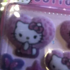 ハローキティ ハート型ステッカー 3個セット