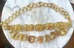 ANDRELUCIANO アンドレルチアーノ チェーンベルト ゴールド 美品 2026年最新】ANDRE LUCIANO レディース ベルトの人気アイテム - メルカリ