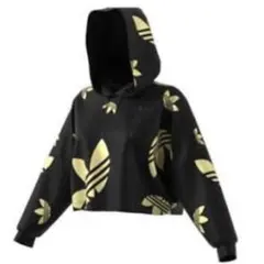adidas originalsパーカー　ゴールド×ブラック