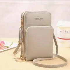 未使用★スマホショルダーバッグ 収納機能付き　iPhone　Android