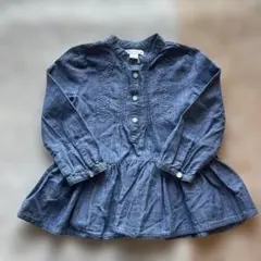 Ralph Lauren デニム刺繍ワンピース 18M