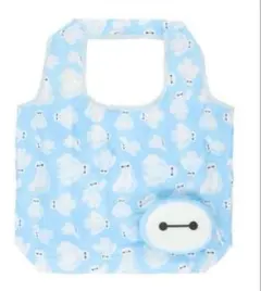 新品★ベイマックスエコバックお顔フェイスデザイン巾着付属式ディズニー総柄のサムネイル