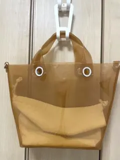 ZARA ザラ クリアトートバッグ ブラウン 美品