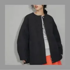 最終価格⭐️アダムエロペ【サステナブル】 3WAYフーディキルティングブルゾン