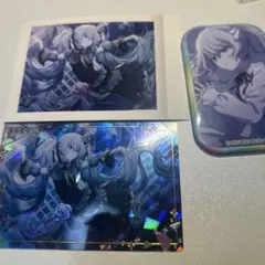 プロセカ初音ミク ホログラムカードと缶バッジセット