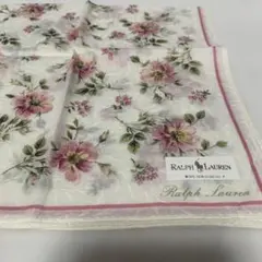 新品　RALPH LAUREN ハンカチ 花柄 ピンク　ラルフローレン