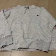 POLO Ralph Laurenグレー トレーナー M ワンポイント刺繍ロゴのサムネイル