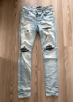 AMIRI アミリ ダメージデニムパンツ ライトブルー サイズ31 S