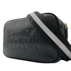 極美品✨COACH ショルダーバッグ ホースアンドキャリッジ レザー ブラック