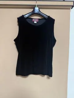 DENIM & CO. ベロア タンクトップ 11747391 ポーカーズ
