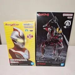 ウルトラマンメビウス　胸像ライト　&　豪魂　ウルトラマンベリアル　フィギュア
