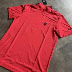 新品 PEARLY GATES パーリーゲイツ ワッフル モックネック レッド