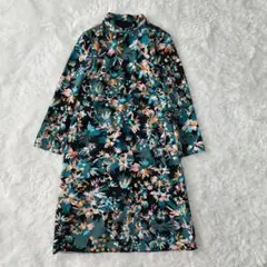 訳あり　グレースコンチネンタル　ワンピース　日本製　花柄　総柄　36