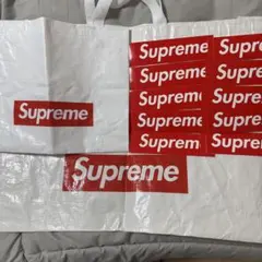 Supreme エコバッグ ホワイト ステッカー10枚セット