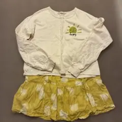 H&M 女児　長袖とスカートのセットアップ