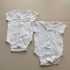 海の生き物プリントロンパース 70サイズ 2枚セット