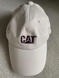 CAT ベージュキャップ　美品のサムネイル