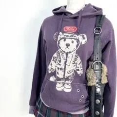 y2k✨️ 00s HYSTERIC GLAMOUR Hタグ テディベア パーカー