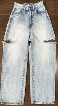 マウジー THIGH SLIT LOOSE STRAIGHT 25インチ