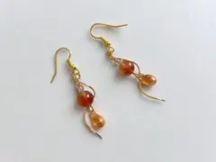30％off　【ピアス/イヤリング】　【天然石ジェード　ミックスカラー】