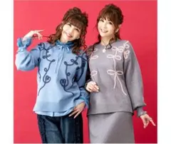 ＆ラブハート華やかニット