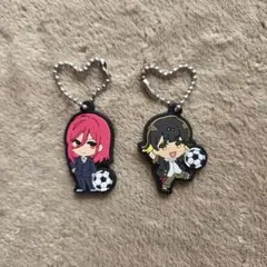 ブルーロック ダイソー ラバーチャーム ラバーキーホルダー