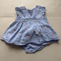 プティマイン　さくらんぼ刺繍　セットアップ　70