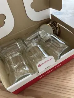 保育士さんオススメ！同サイズガラス瓶 ５個セット